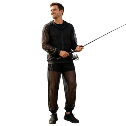 Generisch Mosquito Repellent Clothing Men Women with Zip Anti Mosquito Net Suit Mesh Insect Protection for Men and Women Jacket & Trousers Protection for Outdoor Activities such as Travel and Camping — view 2