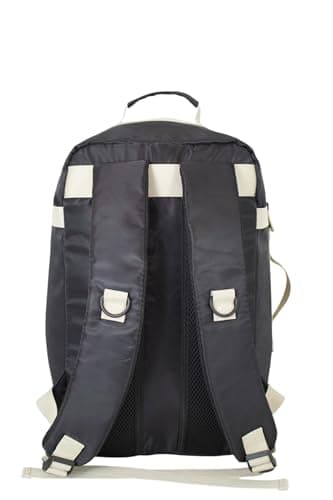 Ryanair Cabin Bag 40x25x20cm Underseat Backpack – Airline Approved Free Carry On Flight Bag | Lightweight 20L Nylon Travel Backpack Fits Ryanair, EasyJet, British Airways & More - Black/White — view 5