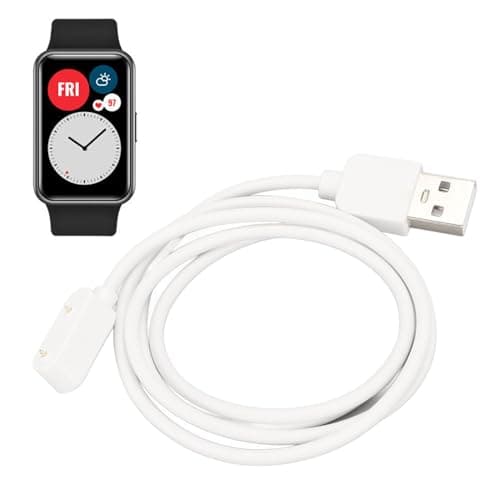 Goshyda Portable Smartwatch Charger, USB Watch Charging Cable Cord for 6 7 Band 6 7, for ES Watch, 3.3ft Magnetic Charging for Travel (White) — view 4