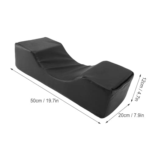 Brrnoo Eyelash Extension Pillow, U-Shape Memory Foam PU Leather Ergonomic Eyelash Pillow with Side Pocket for Beauty Salon Grafting — view 3