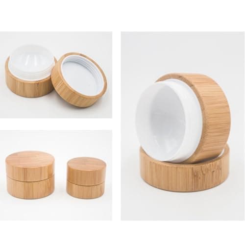 Cream Jar Cosmetic Container Refillable 30g Bamboo for Lotions — view 5