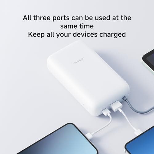 Xiaomi 22.5W Power Bank 20000mAh, Built-in Cable, Fast Charging, Grey — view 6