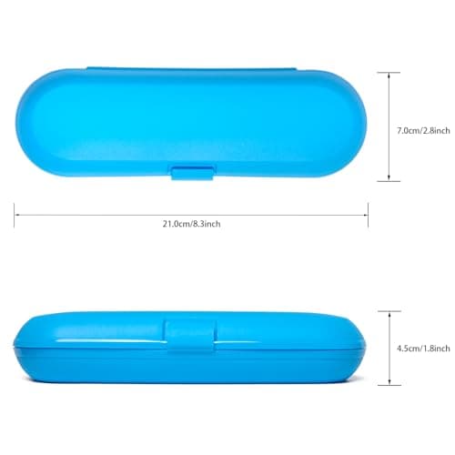 Electric Toothbrush Travel Case for Oral B & Philips Sonicare, Blue — view 2