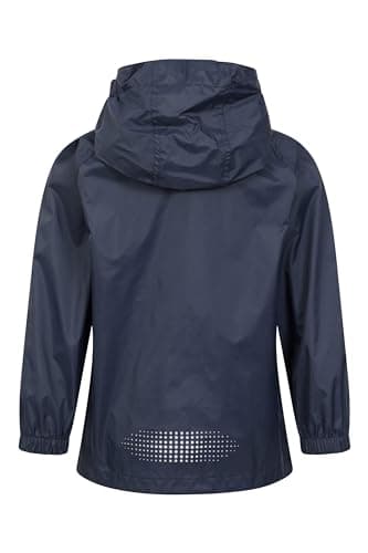 Mountain Warehouse Pakka Kids Waterproof Rain Jacket Dark Blu 9-10y — view 5
