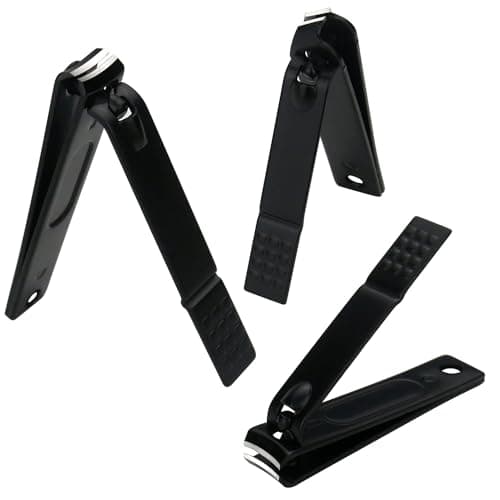 Glamne Manicure Set Nail Clippers Kit Professional Stainless Steel Nail Care Tools with Leather Travel Case 10 in 1 Black — view 4
