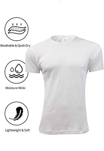 Thread Linens 3 Pack Mens Thermals T Shirt, Body Warmer Base Layer Thermal Underwear Mens Thermal Top for Men Size S-XXL (White, XXL) — view 4