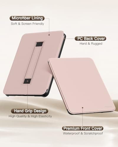 MoKo Case for 7" Kindle Paperwhite 12th Gen 2024 & Colorsoft, Rose Gold — view 5
