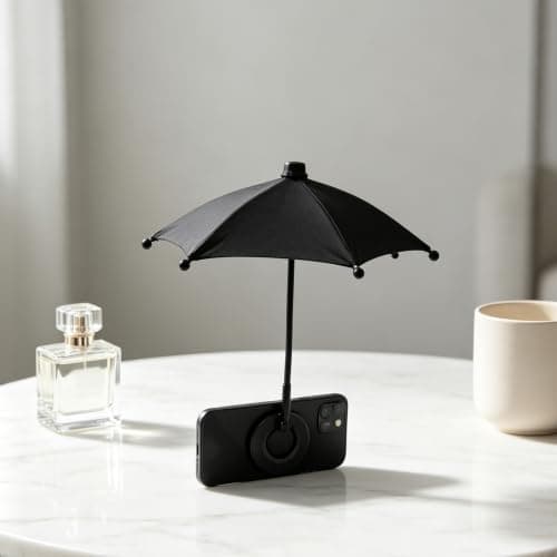 Mini Sun Umbrella for Phone with Magnetic Attachment and Bendable Arm — view 6