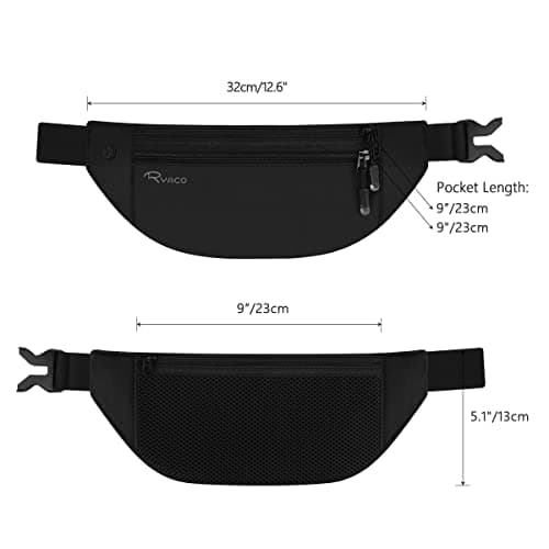 RYACO Money Belt for Men & Women Travel Hidden Wallet Secure — view 5