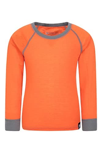 Mountain Warehouse Merino Kids Thermal Baselayer Top Orange 3-4y — view 6