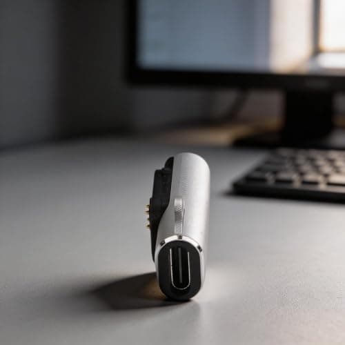 Compact USB C to USB A Adapter for Travel Use(Silver) — view 3