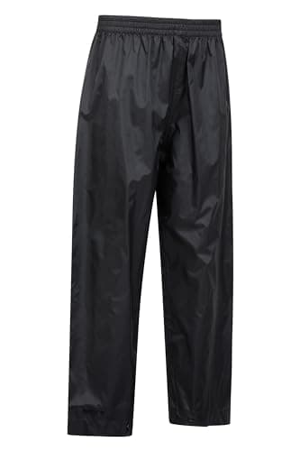 Mountain Warehouse Pakka Kids Waterproof Over Trousers Black 11-12y — view 4
