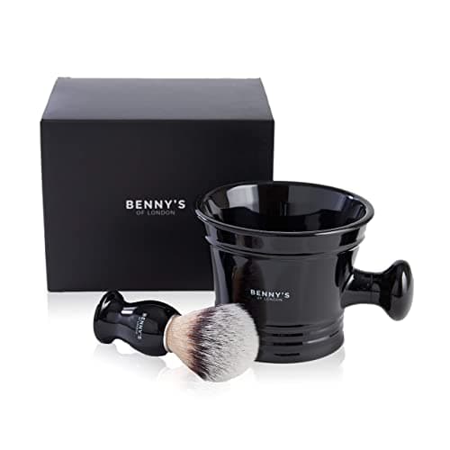 Shaving Brush & Bowl Gift Set | BENNY'S | Luxury Quality | Men's Gift Idea | Ideal for Travel | Shaving Bowl & Shaving Brush — view 3