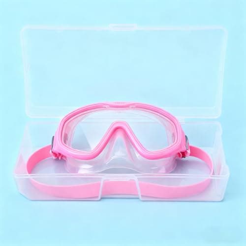 Beavorty Portable Swim Goggles Storage Case with Hard Shell and Panel for Diving Mask and Snorkel Gear, Reliable Protection for Outdoor Water Sports and Travel, Compact 7.4x2.1 Inches — view 5