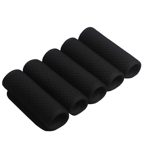 BAGSWEET Luggage Handle Wrap for Suitcase/Carry On/Backpacks-Neoprene Luggage Handle Wraps Bright Luggage Identifiers/Tags/Spotter/Markers Travel Accessories/Essentials-Black