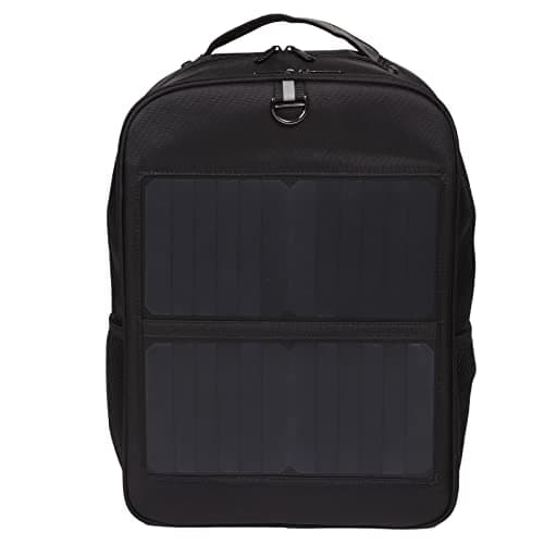 KENANLAN Outdoor 14W Solar Powered, Waterproof Backpack with Ergonomic Design, Handle & USB Charging Port — view 4