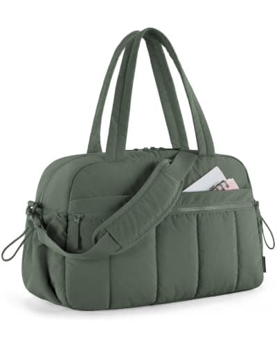 BAGSMART 24L Womens Gym Travel Bag, Weekend Overnight Cabin Bag, Wet Pocket