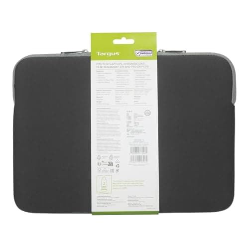 Targus Pulse 13-14" Laptop Sleeve – Charcoal | Slim Protective Case for MacBook, Chromebook & Ultrabook, Lightweight, Water-Resistant, Durable Travel Bag — view 3