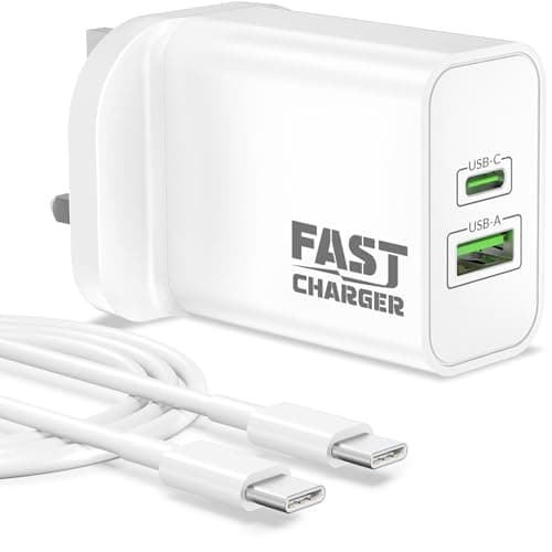 45W 2-Port USB C Fast Charger Plug Cable for Google Pixel 11 10 Pro XL 9 8