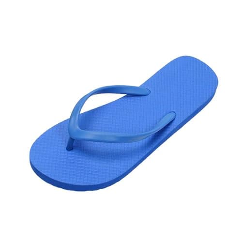 Jhebeks Blue Flip Flops Womens Uk Flat Lightweight Slim Sandals Non Slip Flip Flops Comfortable Summer Beach Walking Cushion Sandals Slip On Indoor Outdoor for Shower Bathroom Size 5.5