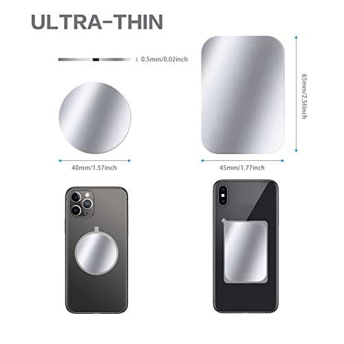 WONLIVE Metal Mount Plate for Magnetic Phone Car Holder, Car Magnet Sticker — view 5