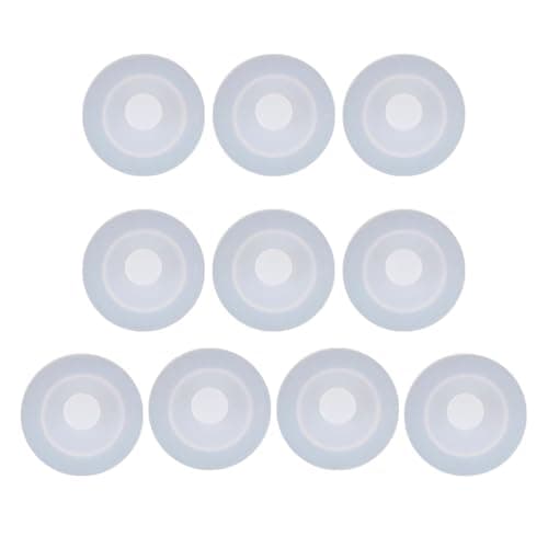 10 Pcs Bottle Seals,Silicone Bottle Seals,Water Bottles Tops Replacement Caps Reusable,Dust Proof Container,Lid Hole Straw Holes Rubber,Spill Protection,Milk Bottles Protectors for Travel,Leakproof