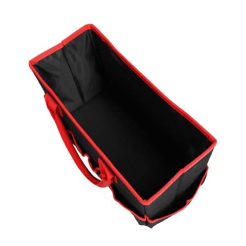 Oxford Tool Pouch Black Cloth Bag with Shoulder Strap Back to School Decor