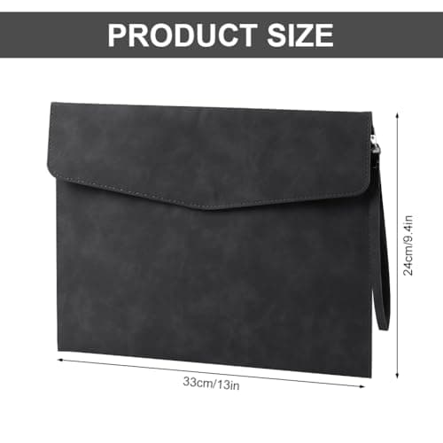 OFFCUP Envelope Documents, A4 Leather File Folder, Portable PU Document Bag — view 2