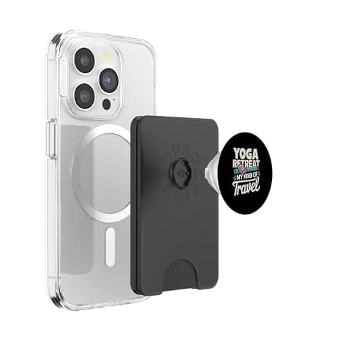 Yoga Retreat My Kind Of Travel PopSockets PopWallet for MagSafe — view 3