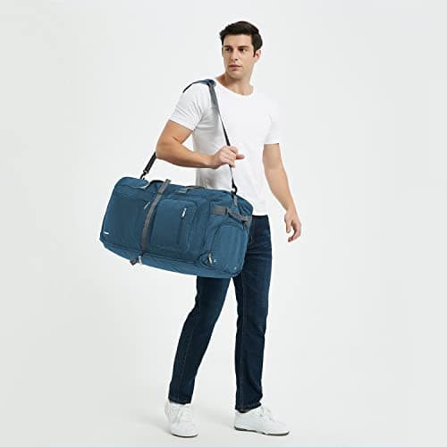 WANDF 65L Large Travel Holdall Duffle Luggage Bag Foldable — view 2