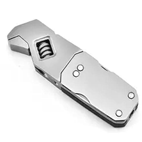 ziyuan 17-in-1 Stainless Steel Adjustable Wrench Foldable Pocket Multi Tool Multifunctional Spanner Screwdriver Bits Kit Durable Easy to Use Black — view 5