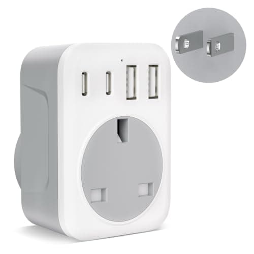UK to Japan Plug Adapter, 5 IN 1 Japan Travel Adapter