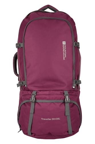 Mountain Warehouse Traveller 60L + 20L Travel Backpack Purple RWF — view 6