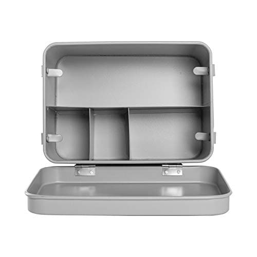 Harbour Housewares Vintage Metal First Aid Box - 23cm - Grey - Compact Medical Storage Tin with Removable Tray & Handles - Steel Emergency Medicine Storage Plasters, Pills & Essentials — view 6