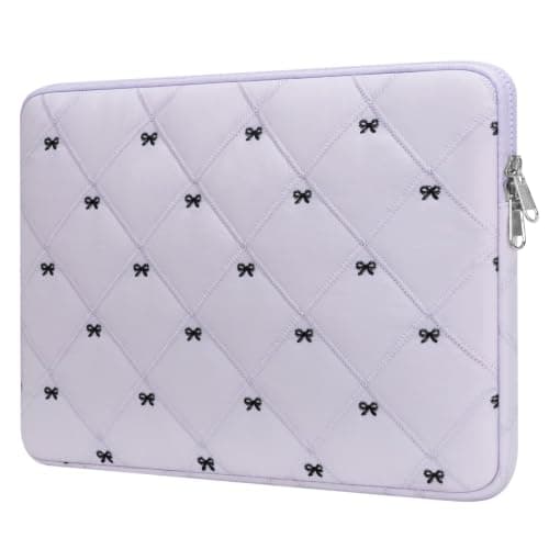 JoJoar 13-14 Inch Lightweight Bow Puffy Laptop Sleeve Case Laptop Bag Girl