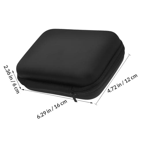 FUOYLOO Portable Storage Bag Power Bank Bag Oxford Cloth Storage Pouch Black Simple and Generous Style Organizing Power Bank Organizing USB Cables Travel Accessory — view 2