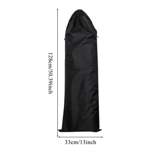 Extra Large Tent Pole Storage Bag Black Nylon Drawstring Bags — view 5