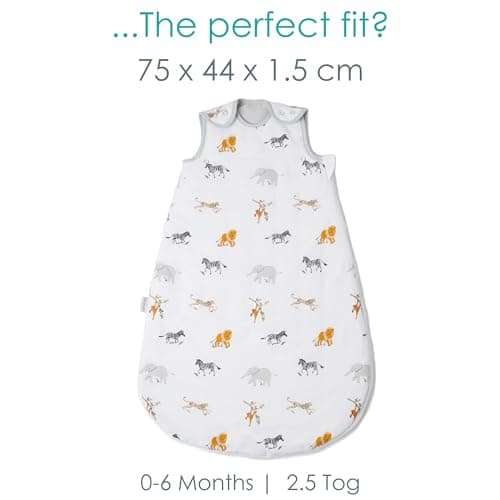 Clair de Lune Jungle Dream 2.5 Tog Baby Sleeping Bag - 0-6 Months — view 2