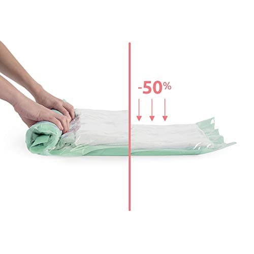 Compactor Set of 2 Manual Roll Up Space Saving Travel Storage Bags, Organise Clothes, Underwear and Travel Essentials, Save Space in Wardrobes and Suitcases, No Need for a Pump or Vacuum, Size Large — view 4