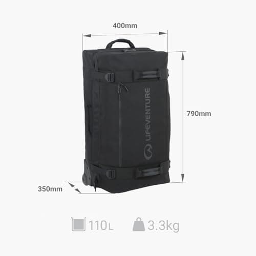 Lifeventure Clamshell Wheeled Duffle Bag, 110L Capacity, Hardshell — view 2