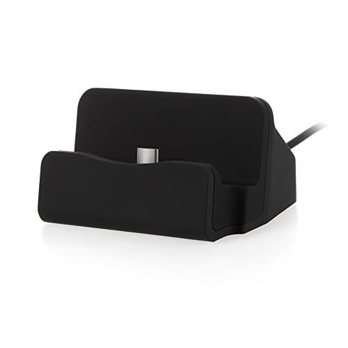 K-S-Trade Dockingstation For Oppo Reno5 Pro+ Artist Limited Docking Station Compatible With Oppo Reno5 Pro+ Artist Limited Edition Micro USB Desktop Dock Charger Charging Stand Cradle Black 1x — view 3