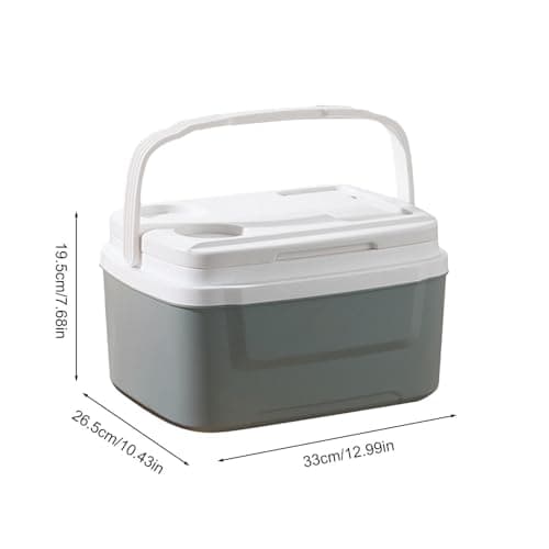 Car Cooler Handle Leakproof Ice Chest Lunch Box Food Drink Beverages — view 6