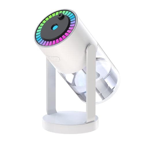 USB Cool Mist Humidifier 550ml with 7-Color Night Light