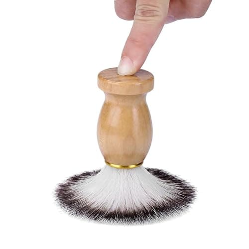 Shaving Set for Men contains Shaving Brush, Shaving Stand & Shaving Bowl for Salon, Barber, Home and Travelling- Shaving Kit Gift for Him, Husband, Boyfriend, Father (Wooden) — view 5