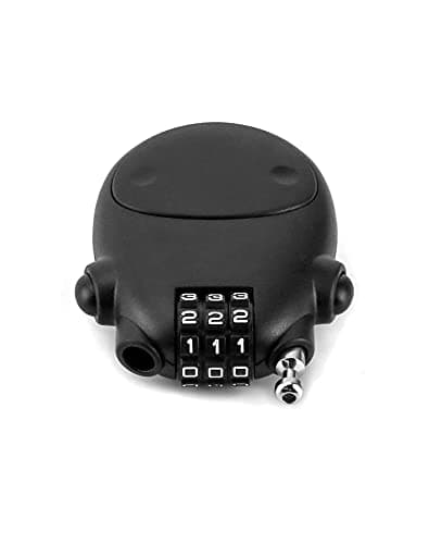 QWORK® 3 Digit Combination Lock, Cable Lock, Security Password Lock, 77cm Retractable Cable for Luggage, Bike, Ski, Snowboard — view 2