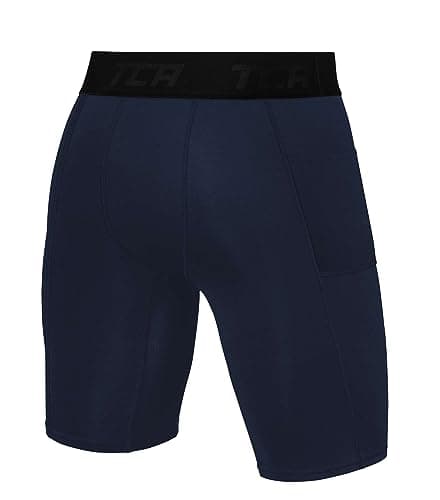 TCA Men's SuperThermal Compression Base Layer Thermal Under Shorts - Navy Eclipse, M — view 2