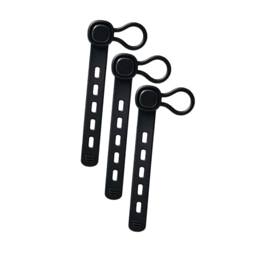 Cable Organizer Hook Straps, Silicone Wrap Tie Set of 3 for Cooking Utensils, Counter Clutter Control, Compact Spaces Silicone Cable Organizer Strap Adjustable Loop Tie Hook Soft Cord Wrap