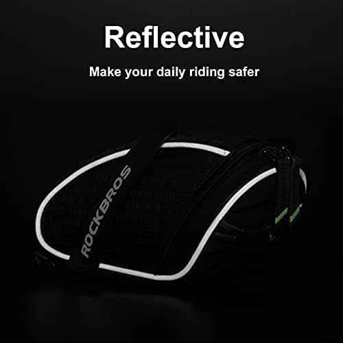 ROCKBROS Bicycle Saddle Bag Rear Luggage MTB Scooter Seat Bags Waterproof Reflective 1.5L — view 3