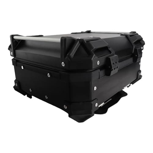 Brrnoo Motorcycle Tail Bag, Motorcycle Luggage Box with Removable Base and Liner Tail Box Top Case 28L Large Capacity Shockproof Replacement (Black) — view 4