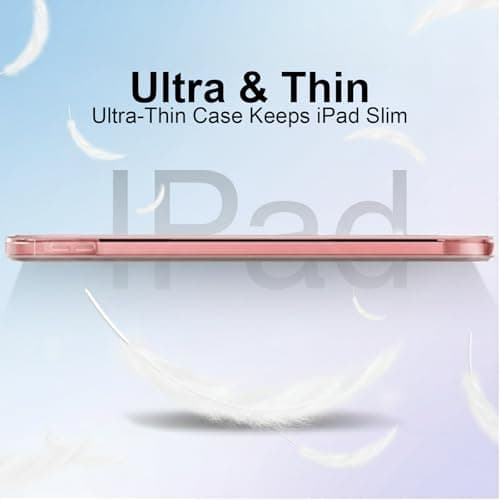 GALTD for iPad A16 Case Smart, 11th Generation 11inch/iPad 10th Generation Case 10.9" (2025-2022) Auto Wake/Sleep Cover, Slim Stand Cover with Hard Back, Support Touch ID, Rose Gold — view 5